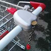 Замок - монетоприемник для покупательской тележки KTO-CL1