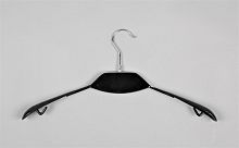 Плечики для одежды комбинированные SHL010(черн)