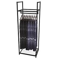 Стеллаж для магазина с полкой из стекла AС1760-03(черн)