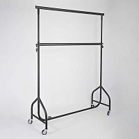 Вешало двухъярусное для одежды, регулируемое СТ-021-Л(черн)