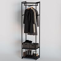 Стеллаж для магазина с черной полкой A2260-08(ч/ч)