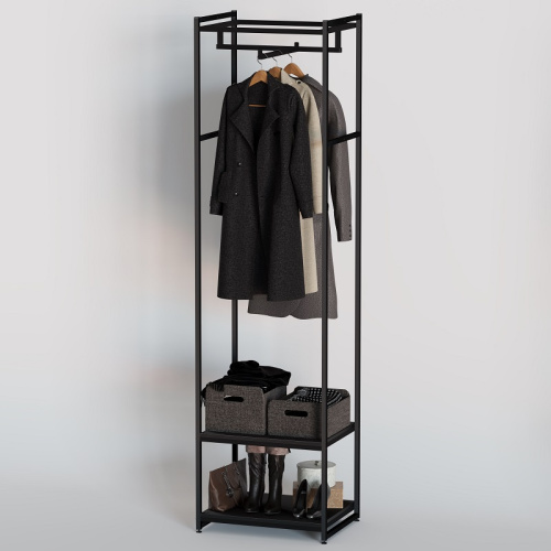 Стеллаж для магазина с черной полкой A2260-08(ч/ч) Стеллаж для магазина с черной полкой A2260-08(ч/ч)