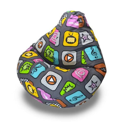 Кресло - мешок Груша жаккард Плей