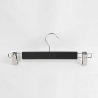 Вешалка-плечики деревянная с зажимами WS 006-32(черн)