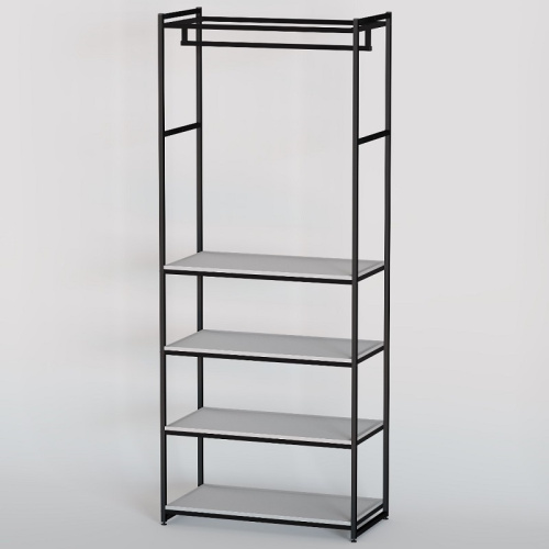 Стеллаж для магазина с белой полкой A2290-19(ч/б) фото 2