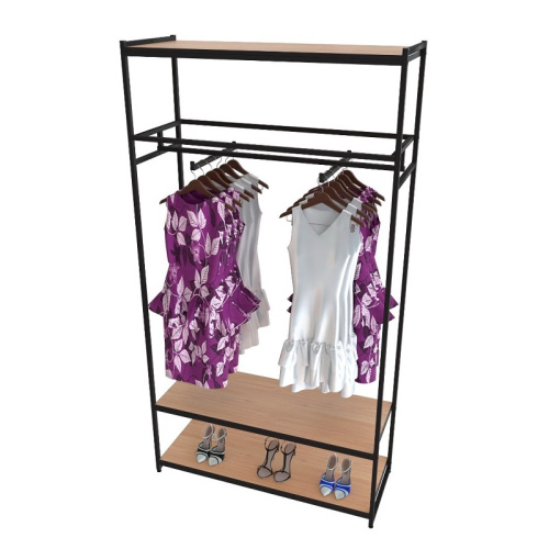 Стеллаж для магазина с полкой цвета дуб сонома A22120-12(ч/дс)