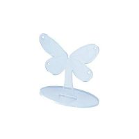 Подставка пластиковая под серьги в виде бабочки, настольная, 60х60мм OL-760.2