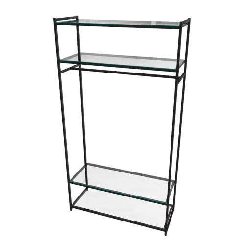 Стеллаж для магазина с полкой из стекла AС22120-15(черн) фото 2