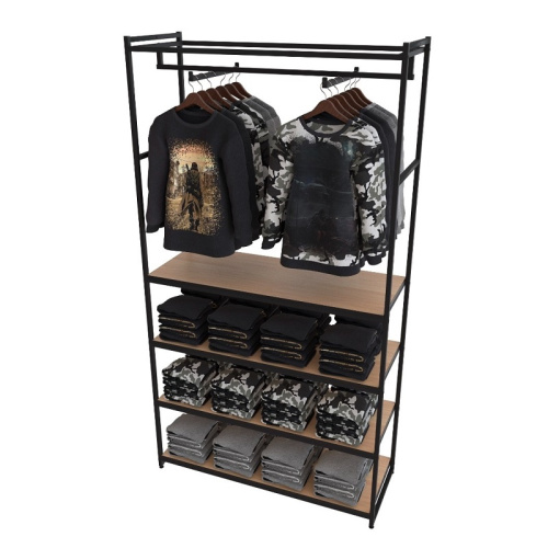 Стеллаж для магазина с полкой цвета дуб сонома A22120-18(ч/дс) Стеллаж для магазина с полкой цвета дуб сонома A22120-18(ч/дс)