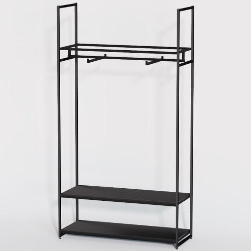 Стеллаж для магазина с черной полкой A22120-06(ч/ч) фото 2