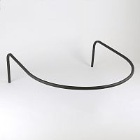 Примерочная полукруглая Размер: 1000х1000 мм Диаметр трубы: 25 мм Цвет: чёрный муар