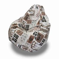Кресло - мешок Груша жаккард Фэктори