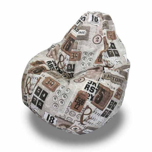 Кресло - мешок Груша жаккард Фэктори