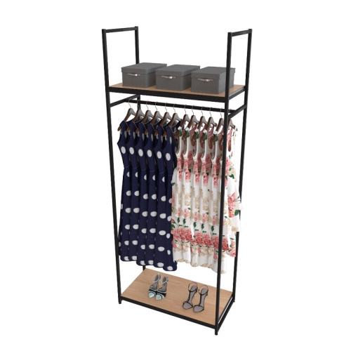 Стеллаж для магазина с полкой цвета дуб сонома A2290-02(ч/дс)