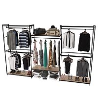 Стеллаж для магазина с полкой цвета дуб сонома K2211(ч/дс)