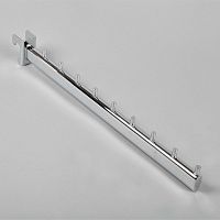 Кронштейн для овальной трубы прямой, 9 штырьков, хром Длина: 400 мм