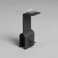 Держатель полки, с фиксатором и присоской Высота: 54 мм Ширина: 40 мм Цвет: черный муар