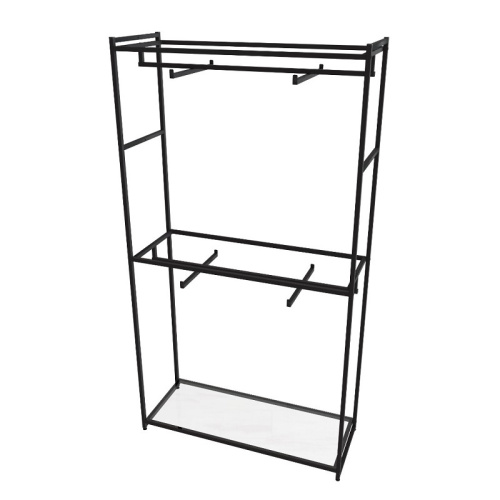 Стеллаж для магазина с полкой из стекла AС22120-03(черн) фото 2