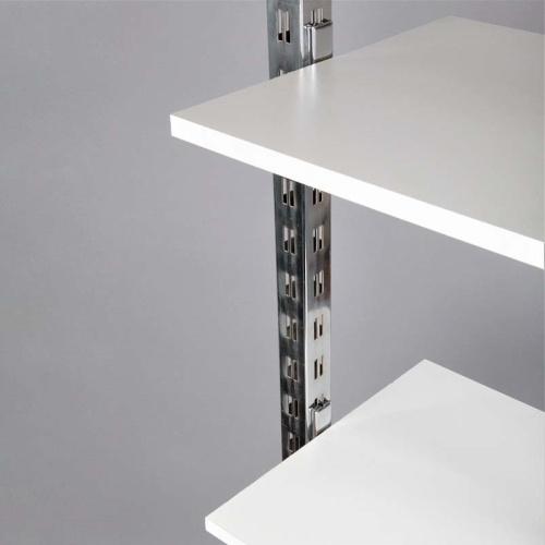 Вешало стойка с полками ДСП, сборное STBS16 фото 2