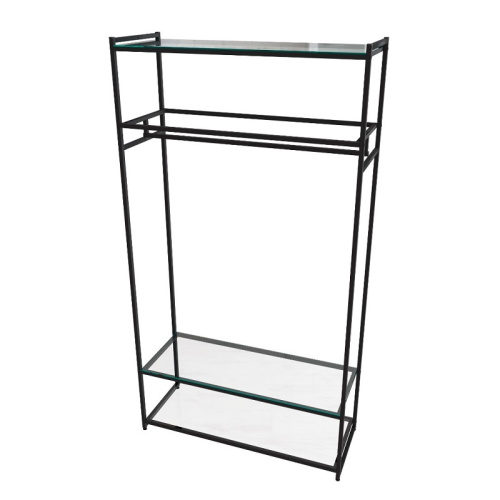 Стеллаж для магазина с полкой из стекла AС22120-13(черн) фото 2