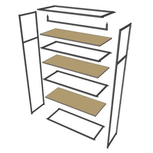 Стеллаж для магазина с полкой цвета дуб сонома A22120-11(ч/дс) фото 8