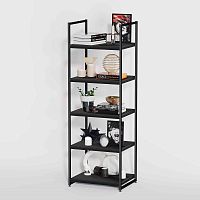 Стеллаж для магазина с черной полкой A1760-20(ч/ч)