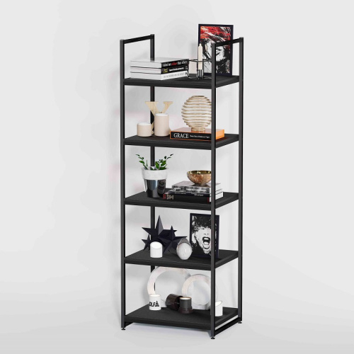 Стеллаж для магазина с черной полкой A1760-20(ч/ч)