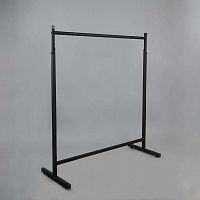 Стойка (вешало) для одежды одноярусная, цвет черный/черный СТ-107Н/900-Л(черн)