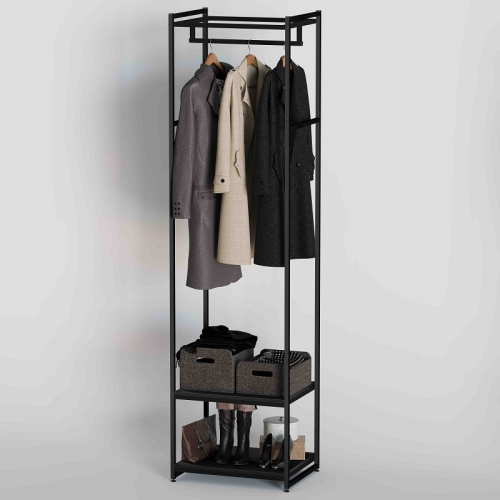 Стеллаж для магазина с черной полкой A2260-09(ч/ч)