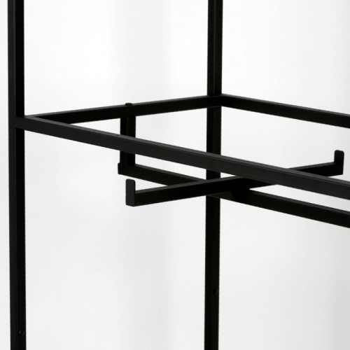 Стеллаж для магазина с белой полкой A22120-12(ч/б) фото 4