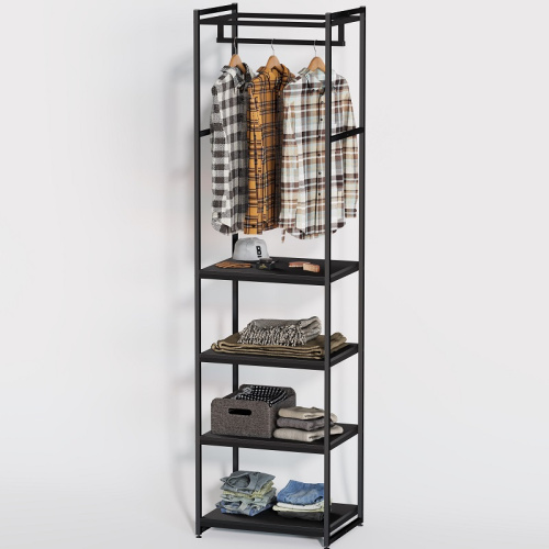 Стеллаж для магазина с черной полкой A2260-19(ч/ч)