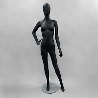 Манекен женский в полный рост абстрактный FAM-13/C-3(черн мат)