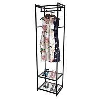 Стеллаж для магазина с полкой из стекла AС2260-08(черн)