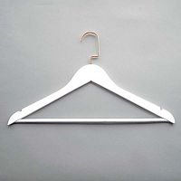 Плечики из дерева с перекладиной C30N/1-К(бел/зол)