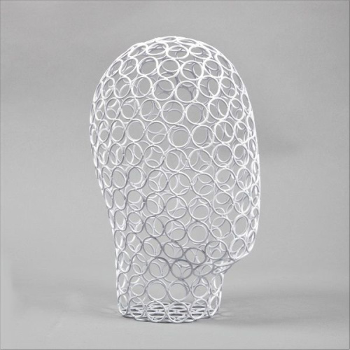 Манекен головы металлический для шапок 270 мм TQW-27