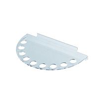 Полка из оргстекла универсальная полукруглая, с отверстиями OL-505