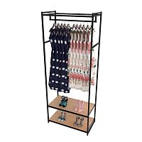 Стеллаж для магазина с полкой цвета дуб сонома A2290-09(ч/дс)