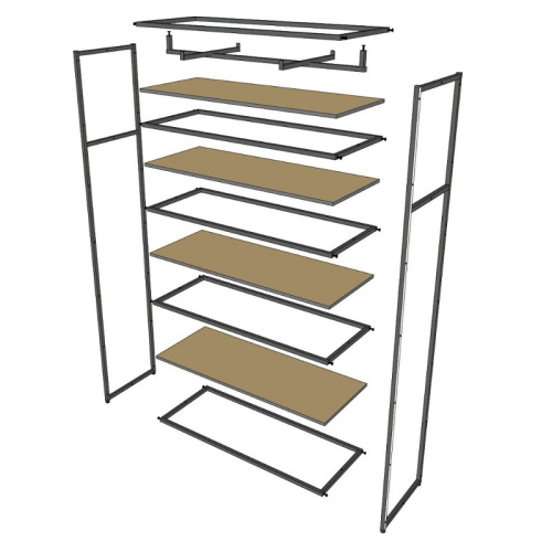 Стеллаж для магазина с полкой цвета дуб сонома A22120-18(ч/дс) фото 8 Стеллаж для магазина с полкой цвета дуб сонома A22120-18(ч/дс) фото 8