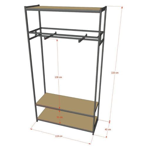Стеллаж для магазина с полкой из стекла AС22120-12(черн) фото 3 Стеллаж для магазина с полкой из стекла AС22120-12(черн) фото 3