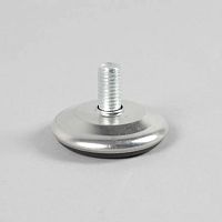 Опора регулируемая с резьбой М10, цвет хром/черный TPQN/PJ