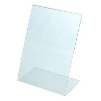 Подставка пластиковая ценникодержатель вертикальный, 60х105мм. OL-111/60x100