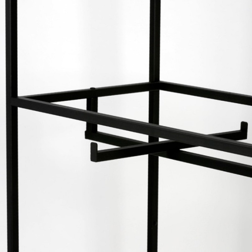 Стеллаж напольный с черной полкой ЛДСП A22120-03(ч/ч) фото 7 Стеллаж напольный с черной полкой ЛДСП A22120-03(ч/ч) фото 7