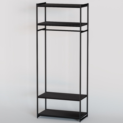Стеллаж для магазина с черной полкой A2290-15(ч/ч) фото 2