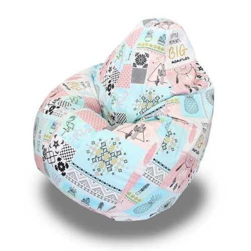 Кресло - мешок Груша жаккард Мемори