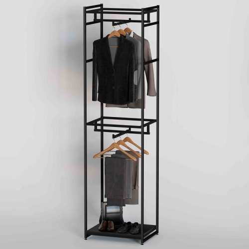 Стеллаж для магазина с черной полкой A2260-03(ч/ч)