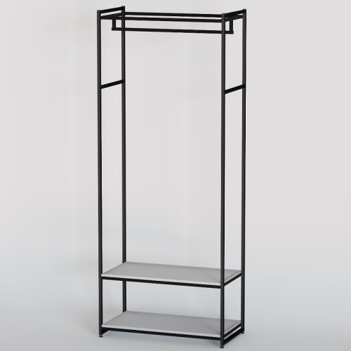 Стеллаж для магазина с белой полкой A2290-09(ч/б) фото 2 Стеллаж для магазина с белой полкой A2290-09(ч/б) фото 2