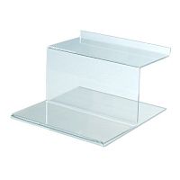 Полка из оргстекла универсальная двойная, "Лесенка" OL-506