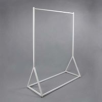 Вешало (стойка) напольное одноярусное СТ-171-Л(бел)