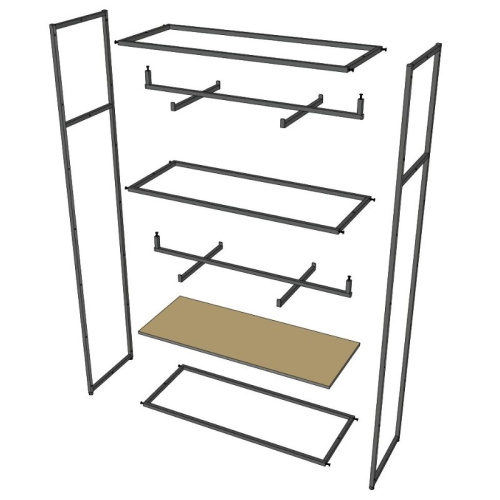 Стеллаж для магазина с полкой цвета дуб сонома A22120-03(ч/дс) фото 13 Стеллаж для магазина с полкой цвета дуб сонома A22120-03(ч/дс) фото 13