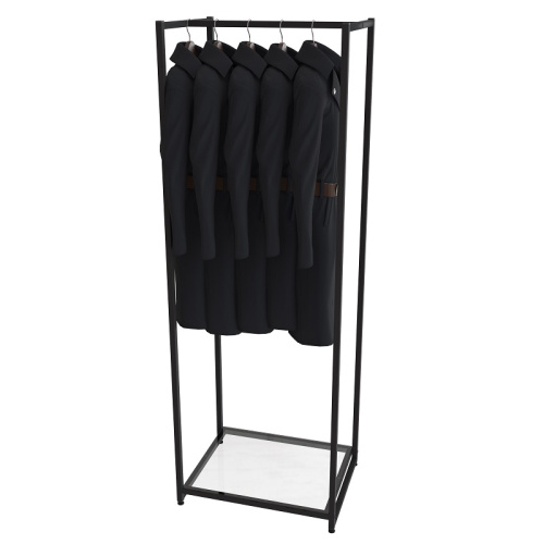 Стеллаж для магазина с полкой из стекла AС1760-02(черн) Стеллаж для магазина с полкой из стекла AС1760-02(черн)